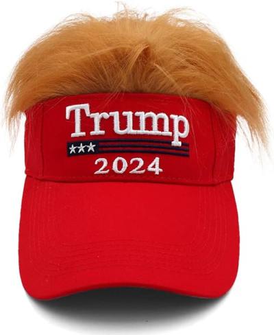 Trump Novelty Visor/HAT with Hair