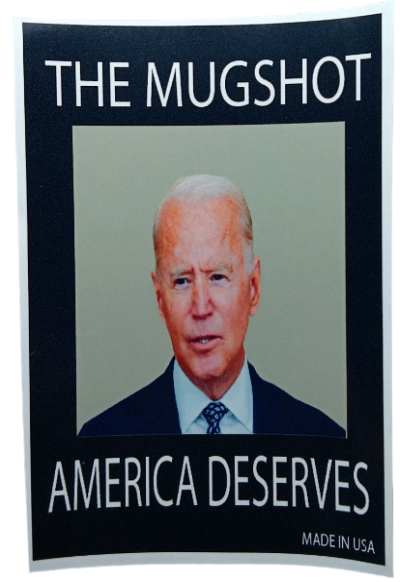 STICKER - 4 X 6 Rectangle The Mugshot America Deserves