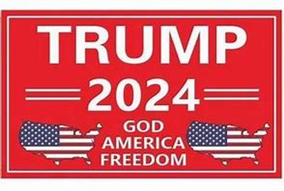 3 X 5 FLAG -  Trump - Trump 2024 God America Freedom