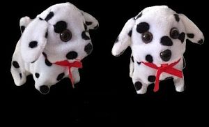 Walking Dog BATTERY Operated Barking  Dalmation 7'' Tall