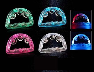 LED Tambourine Flashing Multi Colored
