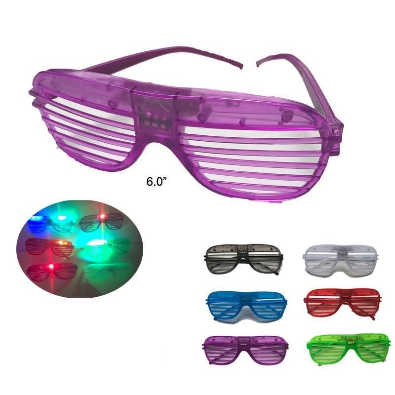 LED - Party Glasses Flashing Multi Colored