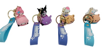 PVC Keychain 3''  Kitty  Mix BACKPACK Charm