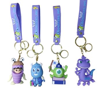 PVC Keychain - 3D Monster Friends Assortment Backpack Charm