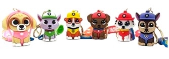 PVC KEYCHAIN - Puppy Friends 3D Assortment Backpack Charm