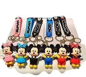 PVC Keychain - Mouse  3D Assortment 2 Backpack CHARM