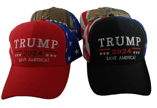 Trump Hat 2024 Save America Flag CAP