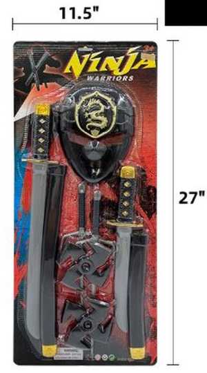 Carded TOY Ninja Play Set with Mask  #2