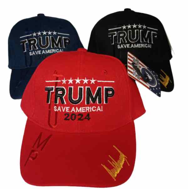 Trump Hat - Save America 2024 Assorted Colors