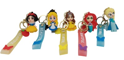 PVC Keychain 3'' Princess Mix 3D BACKPACK Charm