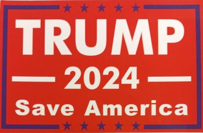 Trump Magnet  4 X 6 2024 Trump Save America Red