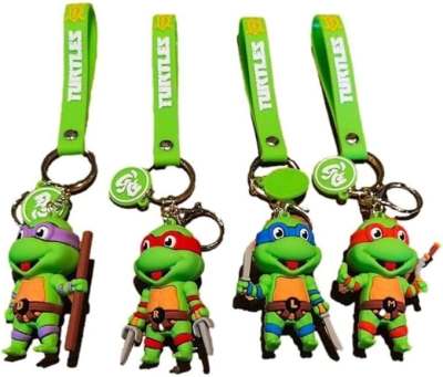 PVC Keychain 3'' Turtle  Mix BACKPACK Charm 3D