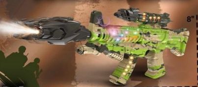 Rapid Fire Camo Style GUN 19'' Light & Sound