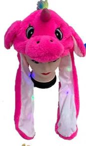 Moving Ears Light Up HAT Unicorn
