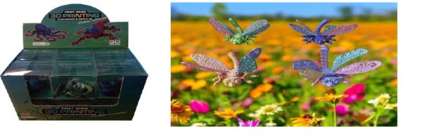 3D Printed Articulated 3.5 X 4 Dragonfly TOY Novelty