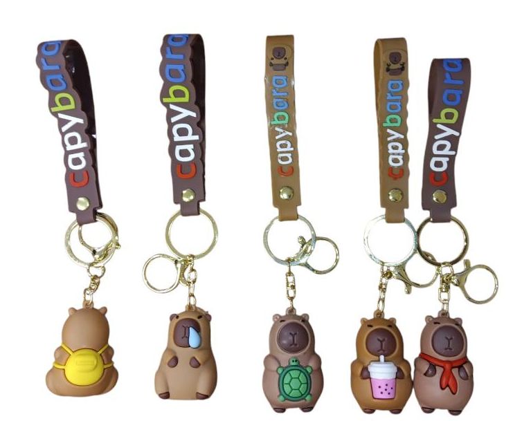 PVC KEYCHAIN - 3D Capybara Assortment Backpack Charm