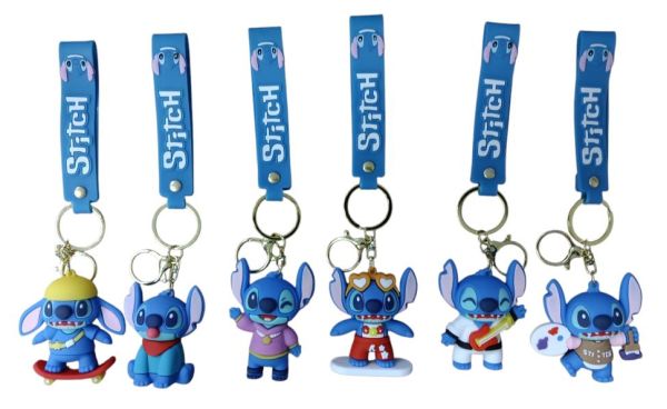PVC Keychain 3'' Blue Alien Mix BACKPACK Charm