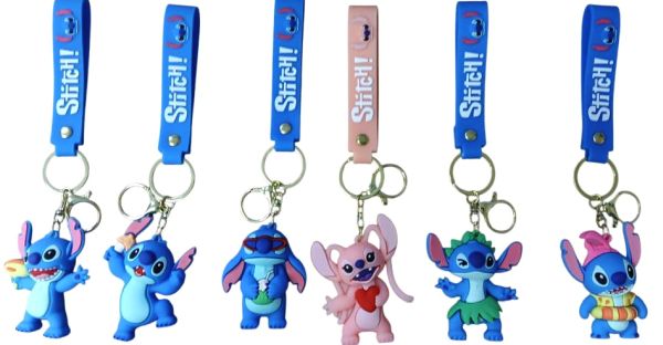 PVC Keychain 3'' Blue Alien Mix BACKPACK Charm