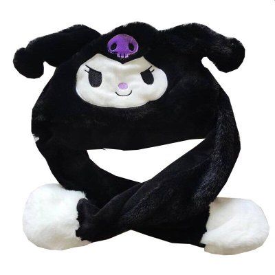 Moving Ears Light Up Anime Kitty BLACK