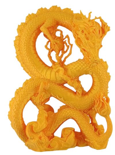 3D Printed Chinese Dragon Statue 6'' X 4'' Novelty - CLOSEOUT