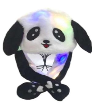 Moving Ears Light Up HAT Panda