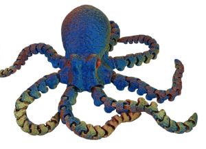 3D Printed Articulated 11'' Squid Octopus TOY Novelty Assorted