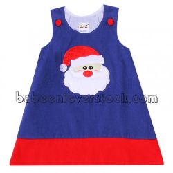 Nice Santa Claus applique A-line dress