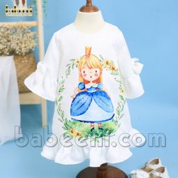 Luxurious princess printed baby DRESS