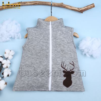 Lovely Deer applique cardigan JACKET