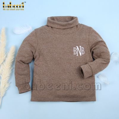 Letter monogram children cardigan