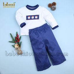 Hand smocked Santa boy CLOTHING