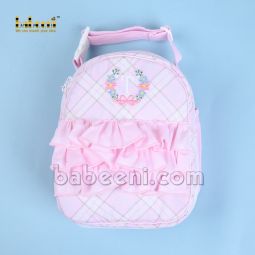 Flower machine embroidery BACKPACK