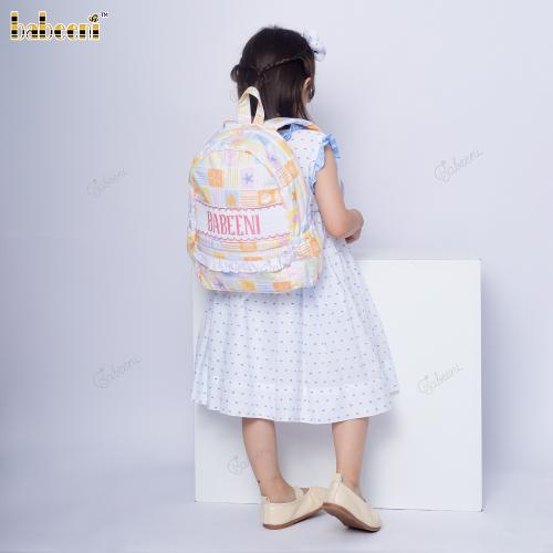 Kid BACKPACK With Colorful Sea Creature In Small Square - KB88