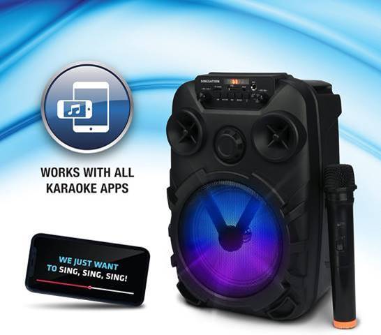 Singsation Allegro Rechargeable All-in-One Karaoke Party System