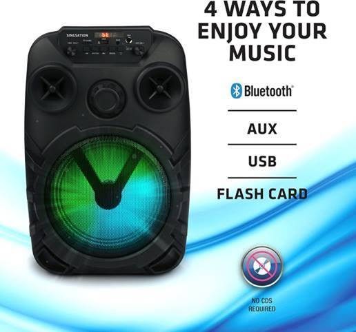 Singsation Allegro Rechargeable All-in-One Karaoke Party System