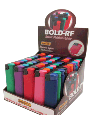 WINLITE Colorful Rubber Finished body ELECTRONIC Lighter