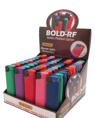 WINLITE Colorful Rubber Finished body Electronic Lighter