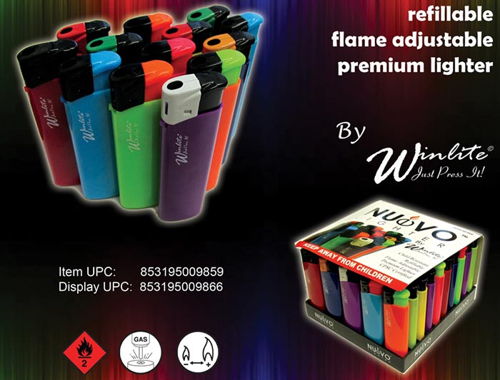 Winlite Nuevo Assorted Bright Colors Electronic LIGHTERs