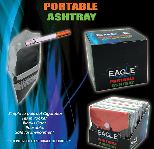 EAGLE TORCH Portable Ashtray Pouch