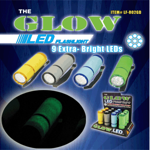 The GLOW-in-the-dark LED FLASHLIGHT