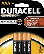DURACELL Batteries AAA/4pk 14/box