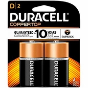 Duracell BATTERIES D/2pk 6/box