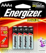 AAA-4 Pack Energizer BATTERIES