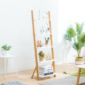 5-Tier Elegant Ladder Shelf (White)