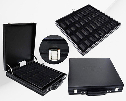 Marblic Marble 15 Inches Chess Storage Box - LEATHER Material