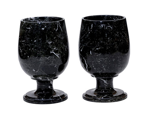 Marblic Marble Black Bar Wine GLASSES