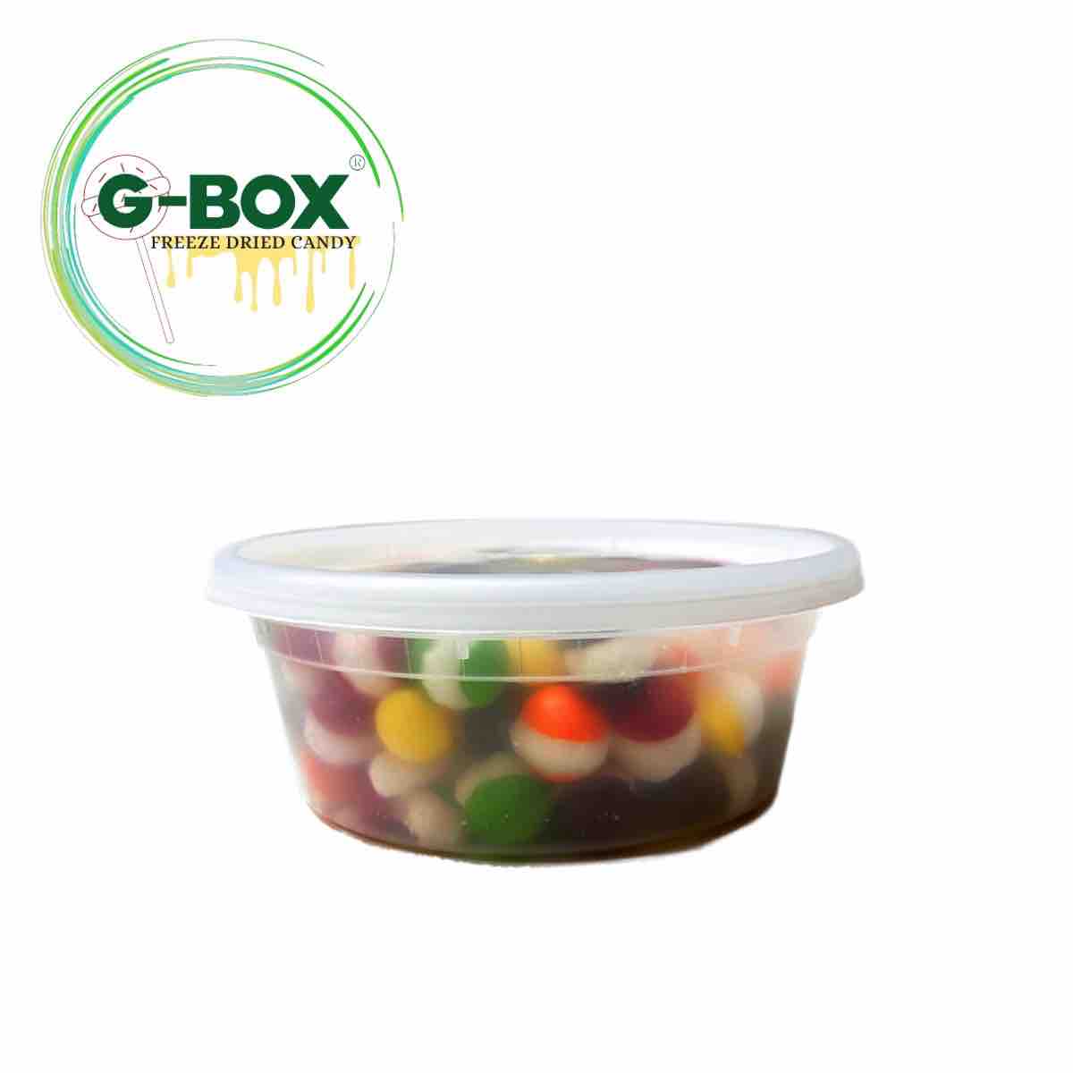G-Box Freeze Dried Skittles Original Flavor in a Deli Container