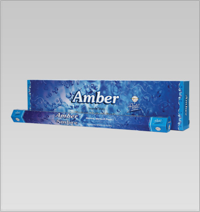 Amber 16'' Long INCENSE Stick Box