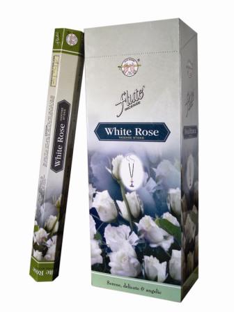 WHITE ROSE INCENSE STICKS by FLUTE