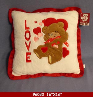 PLUSH LOVE BEAR PILLOW